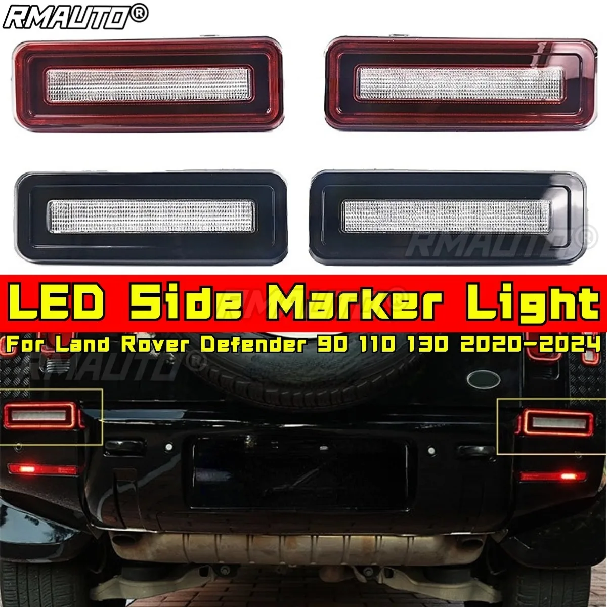 Turn Signal Indicator Light Repeater Indicator Lamp LED Side Marker Light For Land Rover Defender 90 110 130 2020-2024 Body Kit