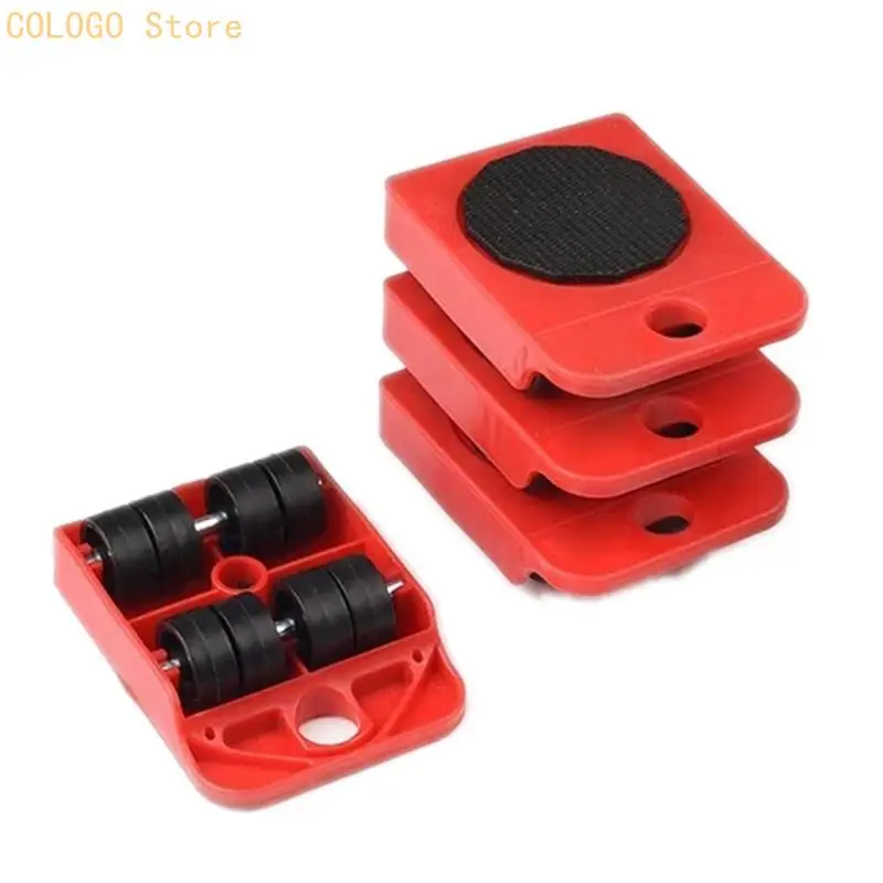 Leverage Base Furniture Transport System with Grip Handle & Weight Bearing Design Office Furniture Rollers for Use D0LD