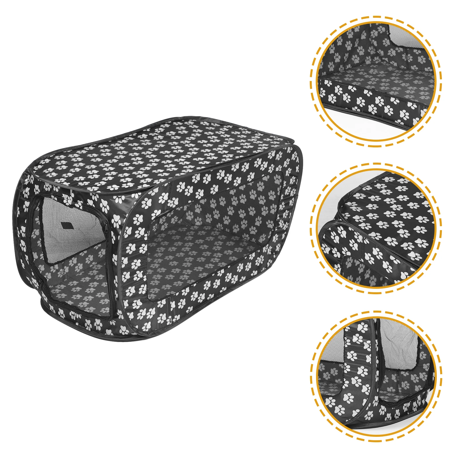 Haustierzelt, 600D, faltbar, für drinnen und draußen, für Hunde und Katzen, Zaun, grau, waschbar, einfache Aufbewahrung, Reiseausstellungen, Spielzeug im Freien