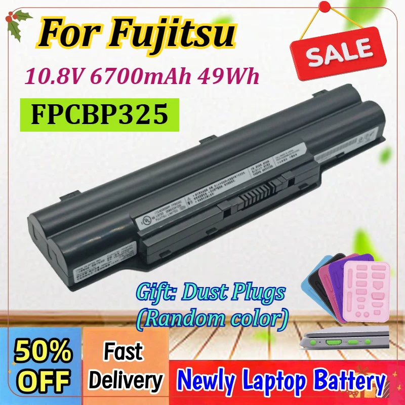 

FPCBP325 Laptop Battery 10.8V 6700mAh For Fujitsu LifeBook SH560 SH761 SH760 SH771 P701 P770 S760 FPCBP281 FMVNBP210 FMVNBP198