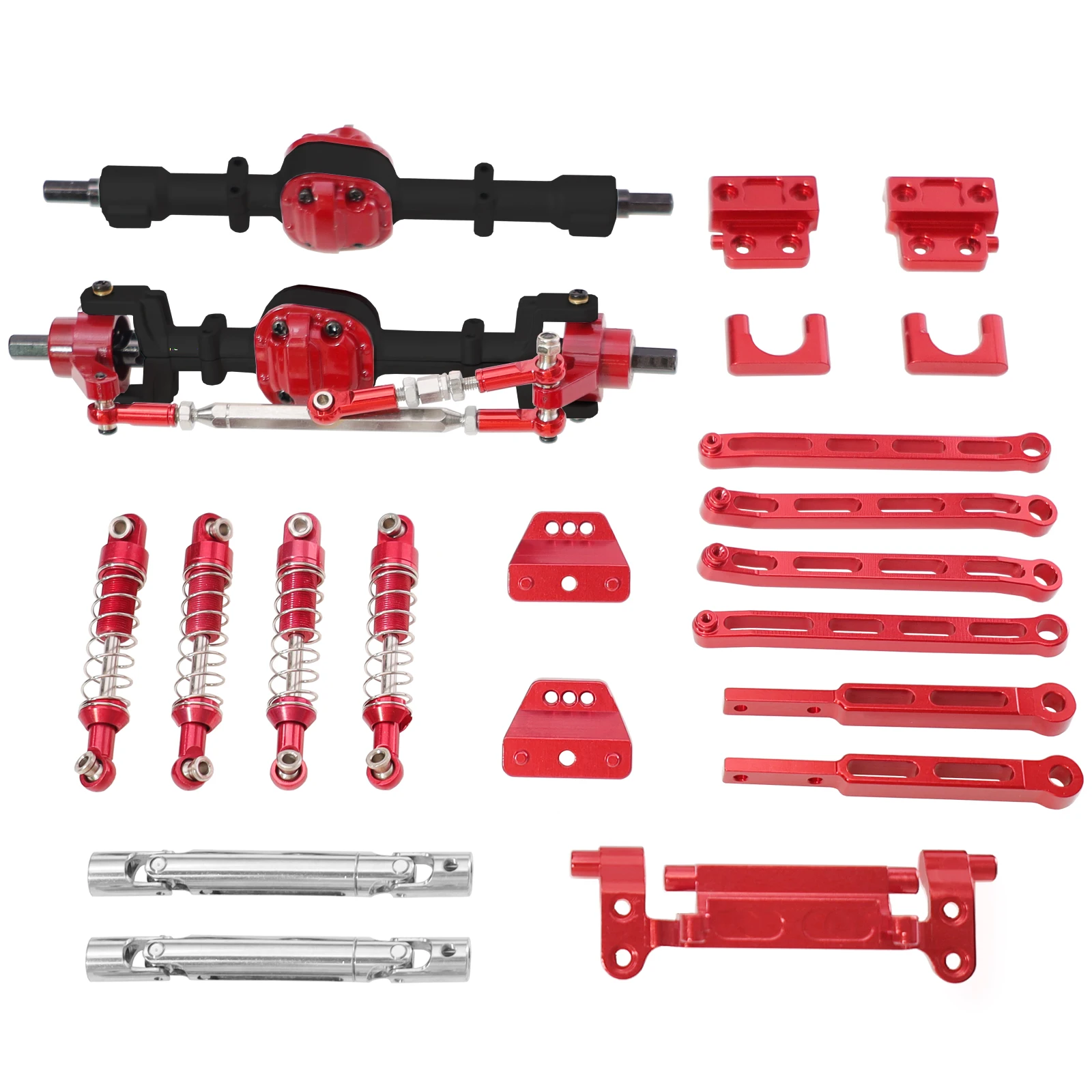 金属製フロントおよびリアアクスルリアプルロッドキット MN モデル 1/12 MN82T LC79 MN82S MN82Pro MN82 リモートコントロールカーアクセサリー用