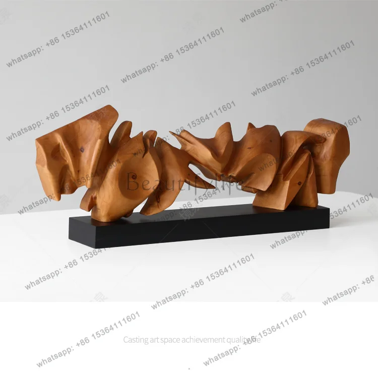 LJY Room porch, hotel front desk, sales department, art pieces, abstract wood carvings, handicrafts, jewelry models