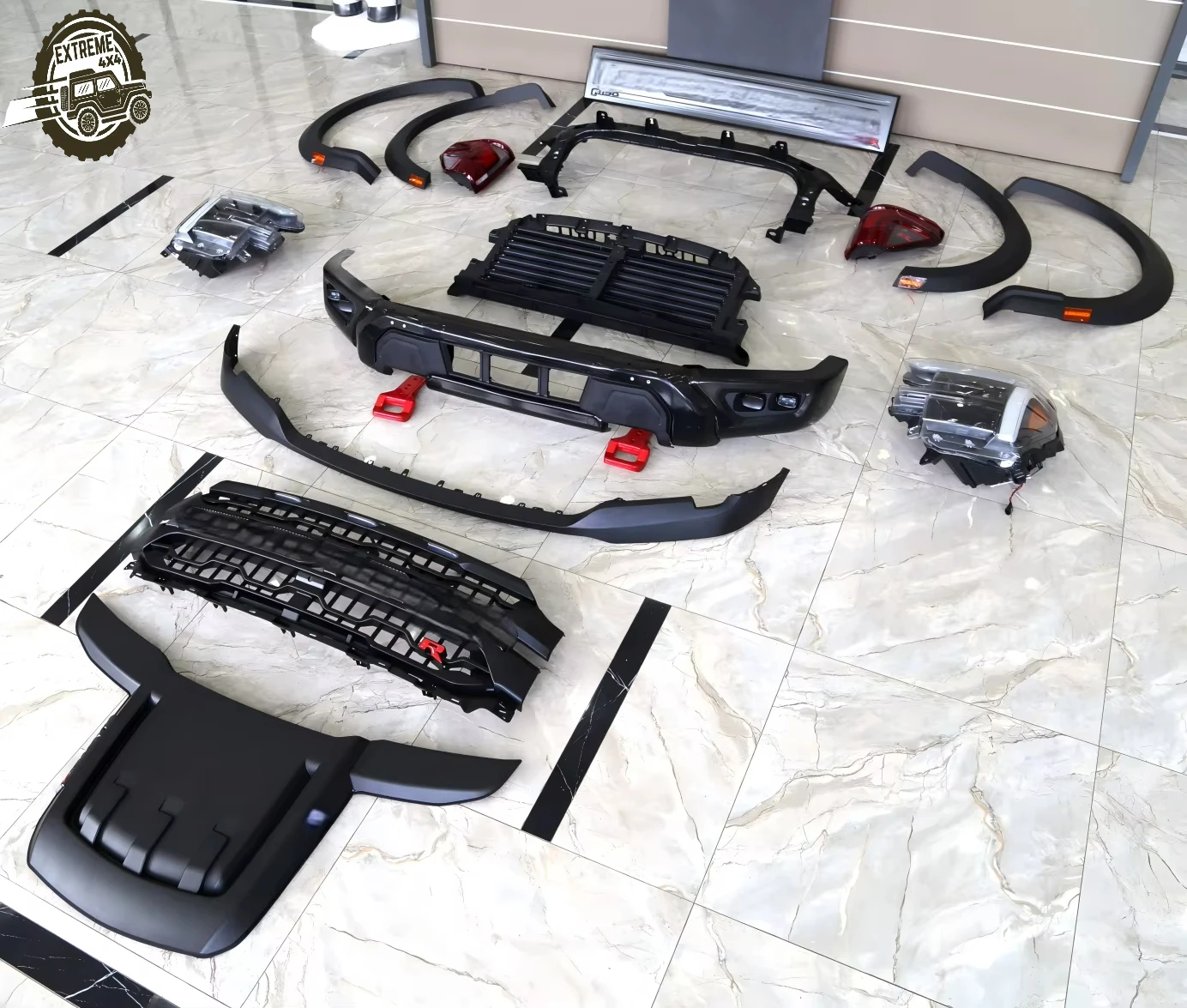 2021 for F150 to 2024 F150 Conversion Kit-for 21 F150 (24 Raptor R Style) New Brightest Sirius