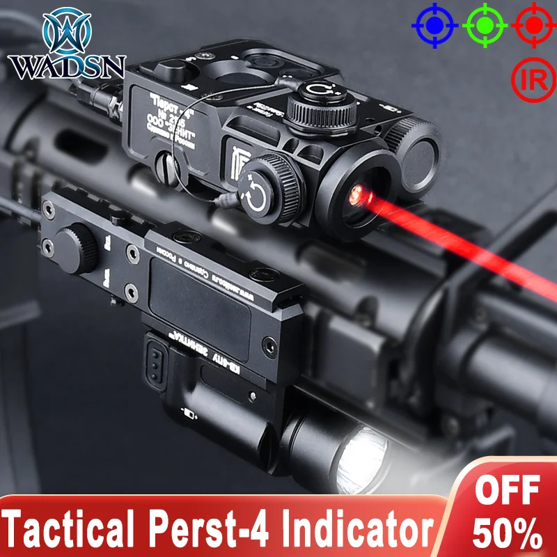 

WADSN Tactical All Metal Zenitco Perst-4 Indicator Red Green Blue Dot IR Aiming Klesch 1S 2U 2P Flashlight Hight Power Light