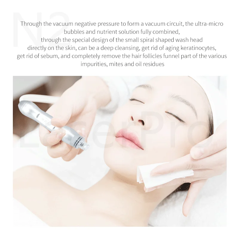 Portable Small Bubble Cleansing Machine Deep Cleansing Skin Balancing Delicate Skin Pores Single handle Machine Beauty Salon Use