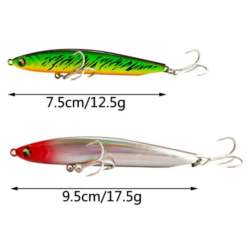 High Quality 1pcs Thrill Stick Fishing Lure 12.5/17.5g Sinking Pencil Long casting Shad Minnow Artificial Bait Pike Lures