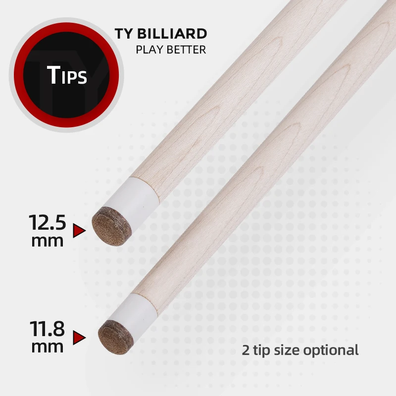 High Quality TY Brand SK Series Pool Cue Stick 12.5mm/11.8mm Tip Optional North American Maple Shaft Linen Wrap Taco De Billar