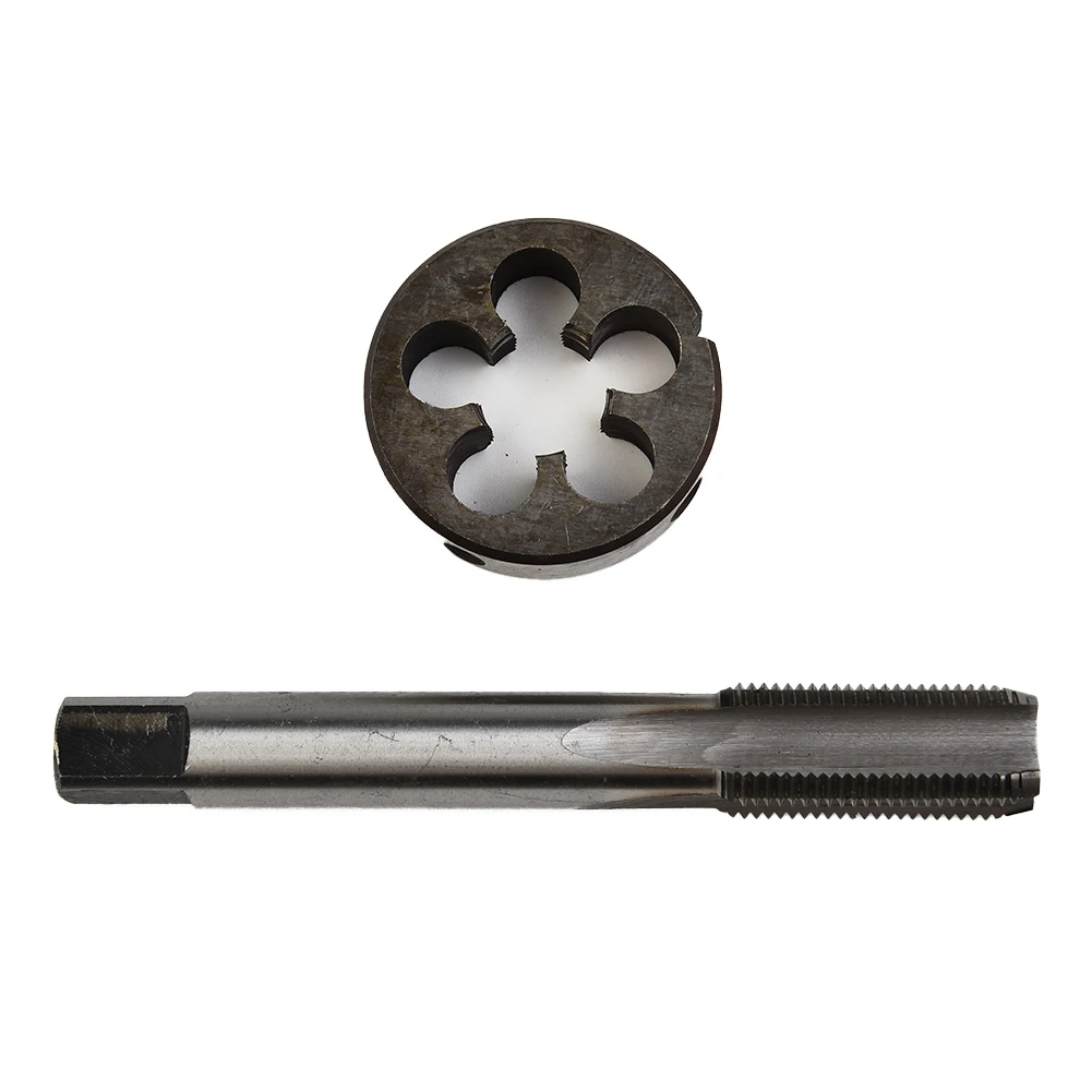 Metric Thread Tap Die Height 10mm High Speed Steel (M2) Die Diameter 38mm Manufacturing Metalworking Straight Flute Taps