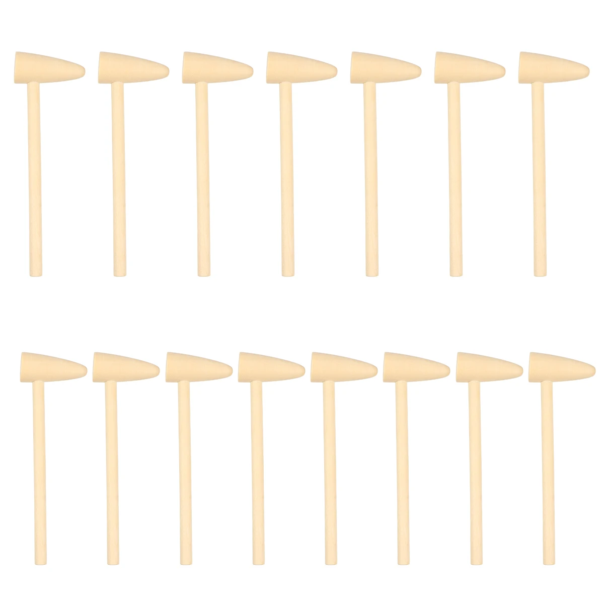 

15Pcs Mini Hammer Wood Toy Hammers for Kids Small Mallets Child Chocolate Eye Coordination Dexterity Promoting Safe