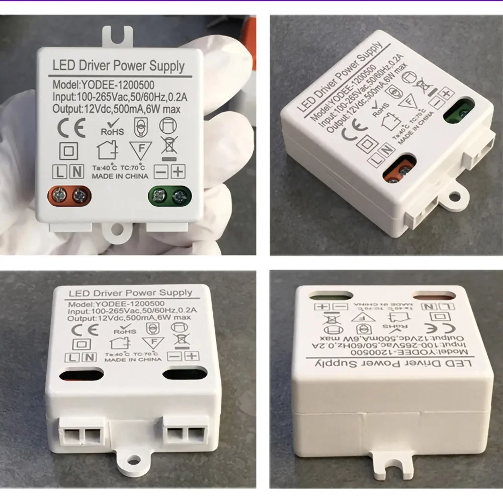 Constant Voltage Switching Power Supply DC12V DC24V 6W 10W 12W LED Lighting Transformer 250MA 500MA 600MA 830MA Power Adapter