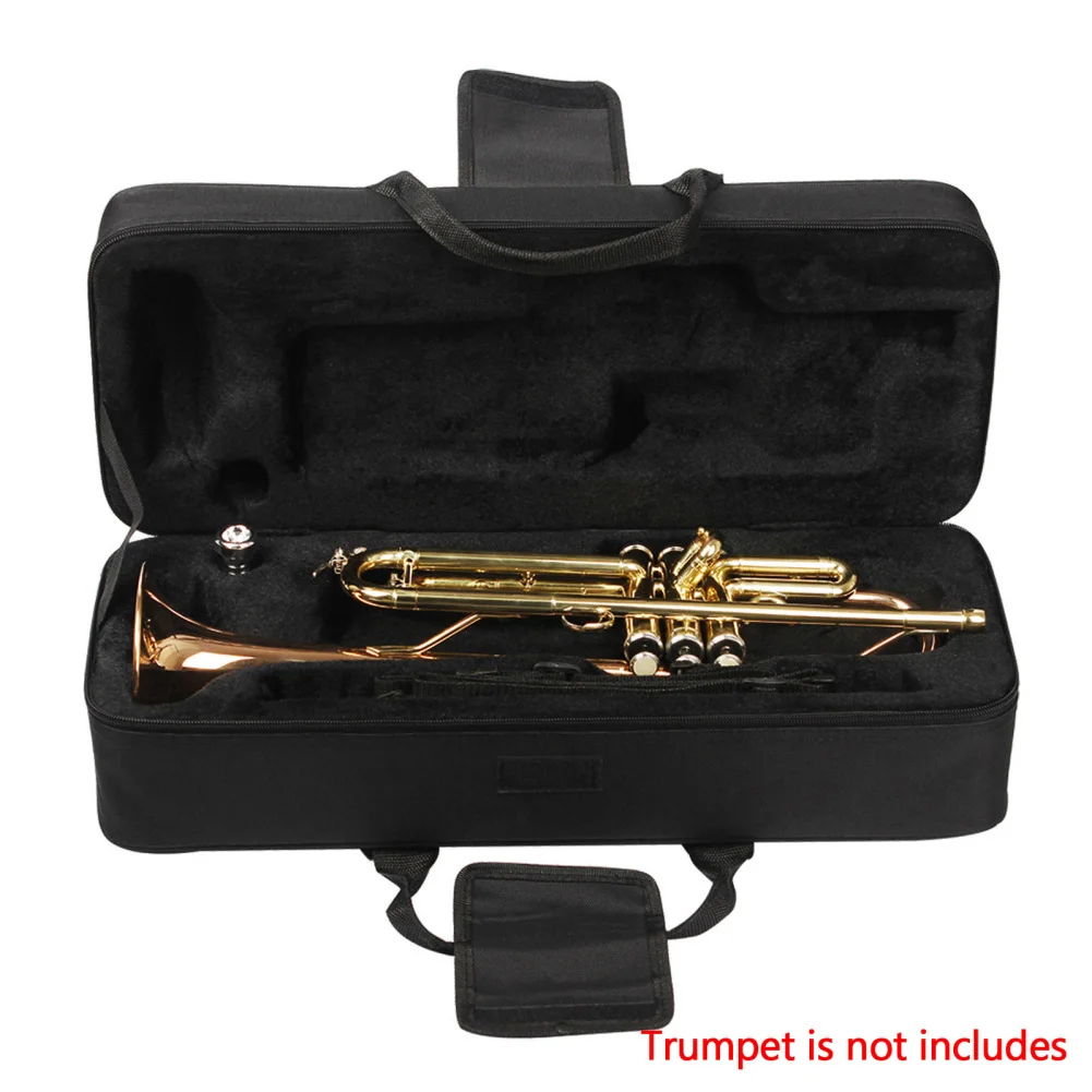 Portable Trumpet Storage Box Thickened Lightweight Backpack Adjustable Straps Trumpet Case Wind Instruments Accessories