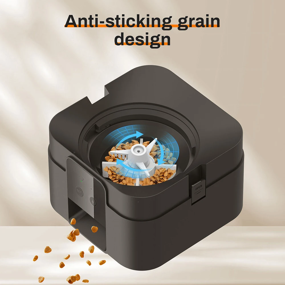 2L Pet Feeder Timing Smart Automatic Dog Pet Feeder For Cats Dog Button WIFI APP Intelligent Dry Food Dispenser Dog Bowl image 3
