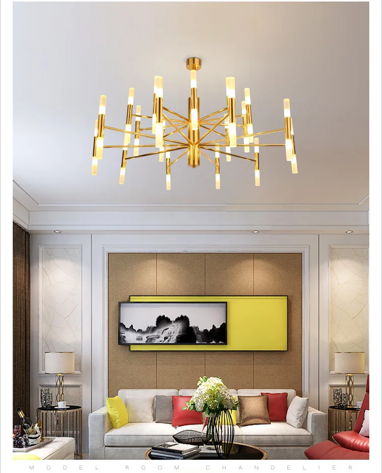 

Nordic postmodern LED luxury pendant light, simple and atmospheric lighting fixtures