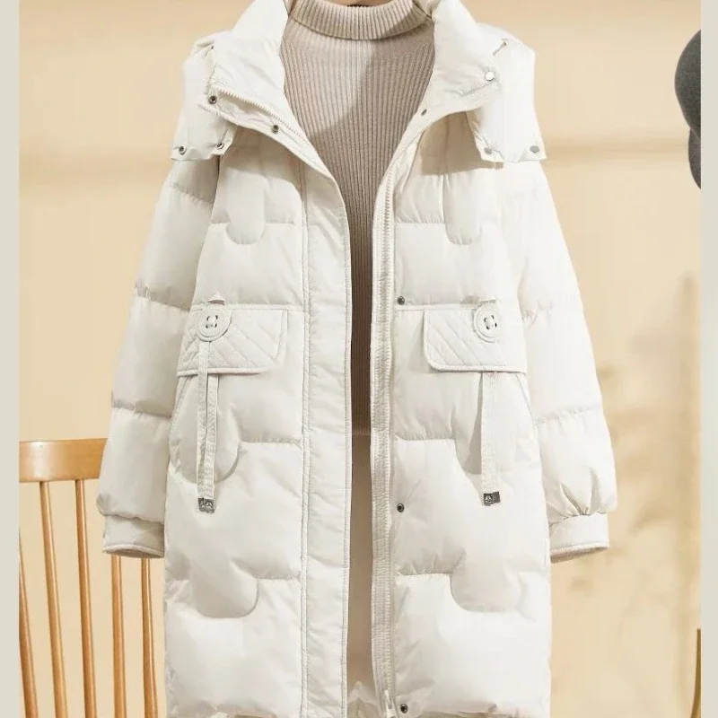 

Winter New Down Cotton-padded Clothes Women's Medium and Long Korean Version Loose Spring and Autumn Warm Cotton-padded Jackets