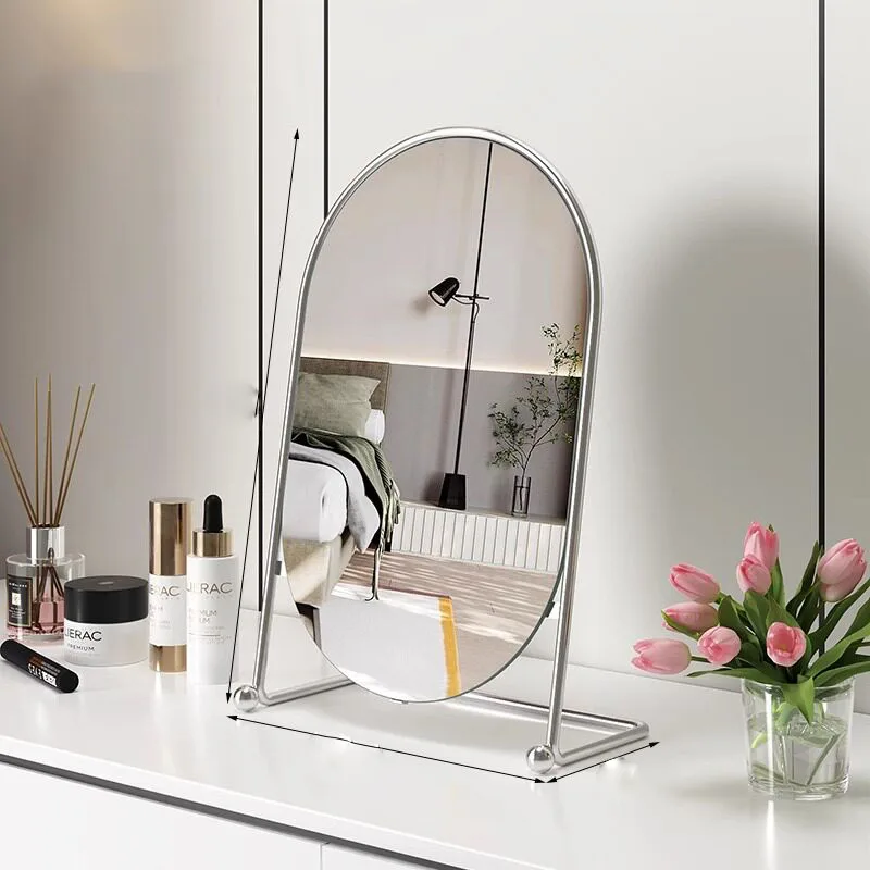 

Modern Moving Mirror Vanity Standing Girls Small Men Bedroom Bathroom Hand Luxury Mirror Funky Espelhos Living Room Decorations