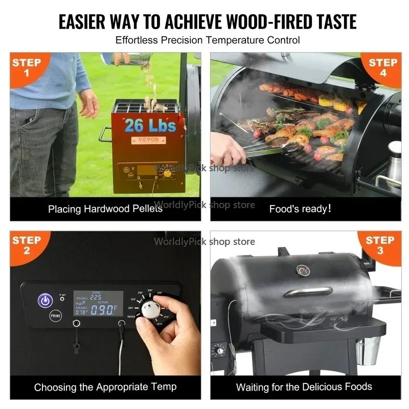 62인치 전기 중형 숯불 바베큐 그릴 휴대용 야외 요리용 카트 포함 호텔용