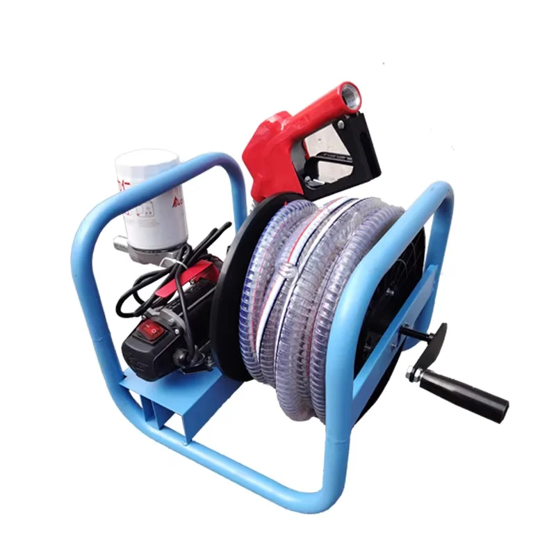 Electric Oil Pump Diesel 12v24v220V Fuel Dispenser Car Mounted Small Fuel Gun with Metering Pump