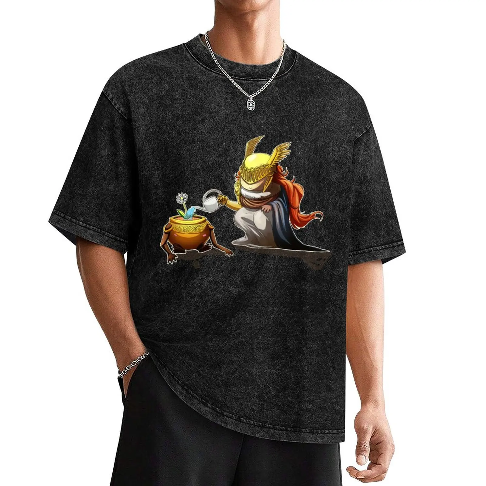 

Cute Malenia Watering Pot Boy T-Shirt sports fans street wear anime t shirts vintage clothes T-shirts for men cotton