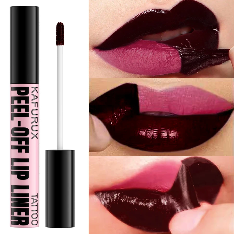 1PC Impermeabile Lip Liner Peel Off Lipgloss di Lunga Durata Opaco Lip Tint Rosa Marrone Contorno Strappo Labbra Trucco Labbra Macchia Regali