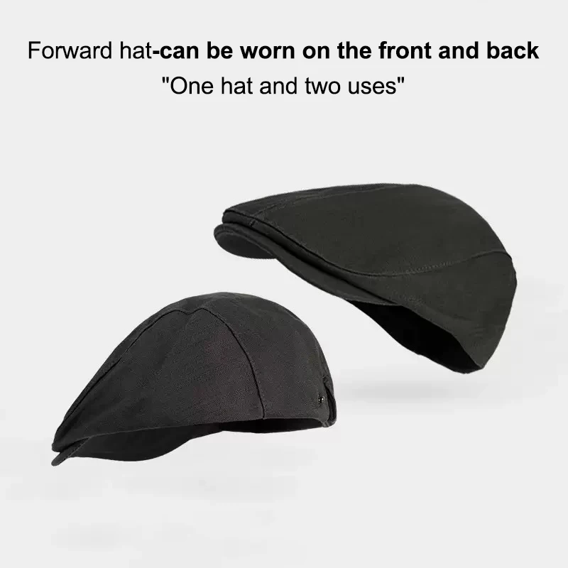 قبعة موزع الصحف مستوحاة من اليابانية متعددة الاستخدامات للرجال والنساء على الطراز البريطاني القديم لربيع الخريف بلغت ذروتها قبعة جمالية عتيقة.