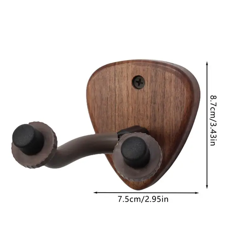 Wall Guitar Hanger Wooden Hook Guitar Holder Heavy Duty Wall Mount Guitar Hanger For Ukulele Guitars Home Studio Mandolin