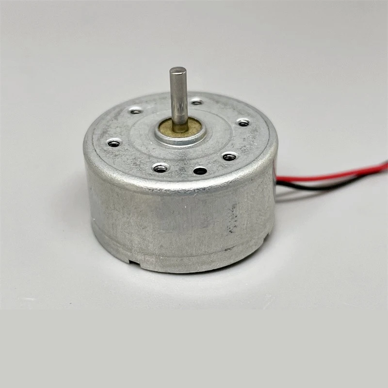 RF-300C-12180 RC-300 DC 3V 3.7V 8400RPM Mini Mute 24mm Round Electric Solar Power Motor 2mm Shaft DIY Toy Fan Hobby Model