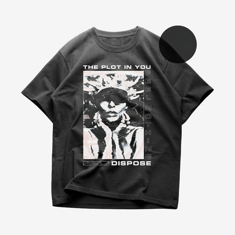 

The Plot In You Merch T-Shirt - Metal Music Shirt - DISPOSE Album Shirt FEEL NOTHING Unisex Rocker Clothing