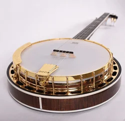 Custom 5 strings banjo Imported Rose Fingerboard Banjo Mandolin Guitar Professional Western Musical Instruments with gold hardwa