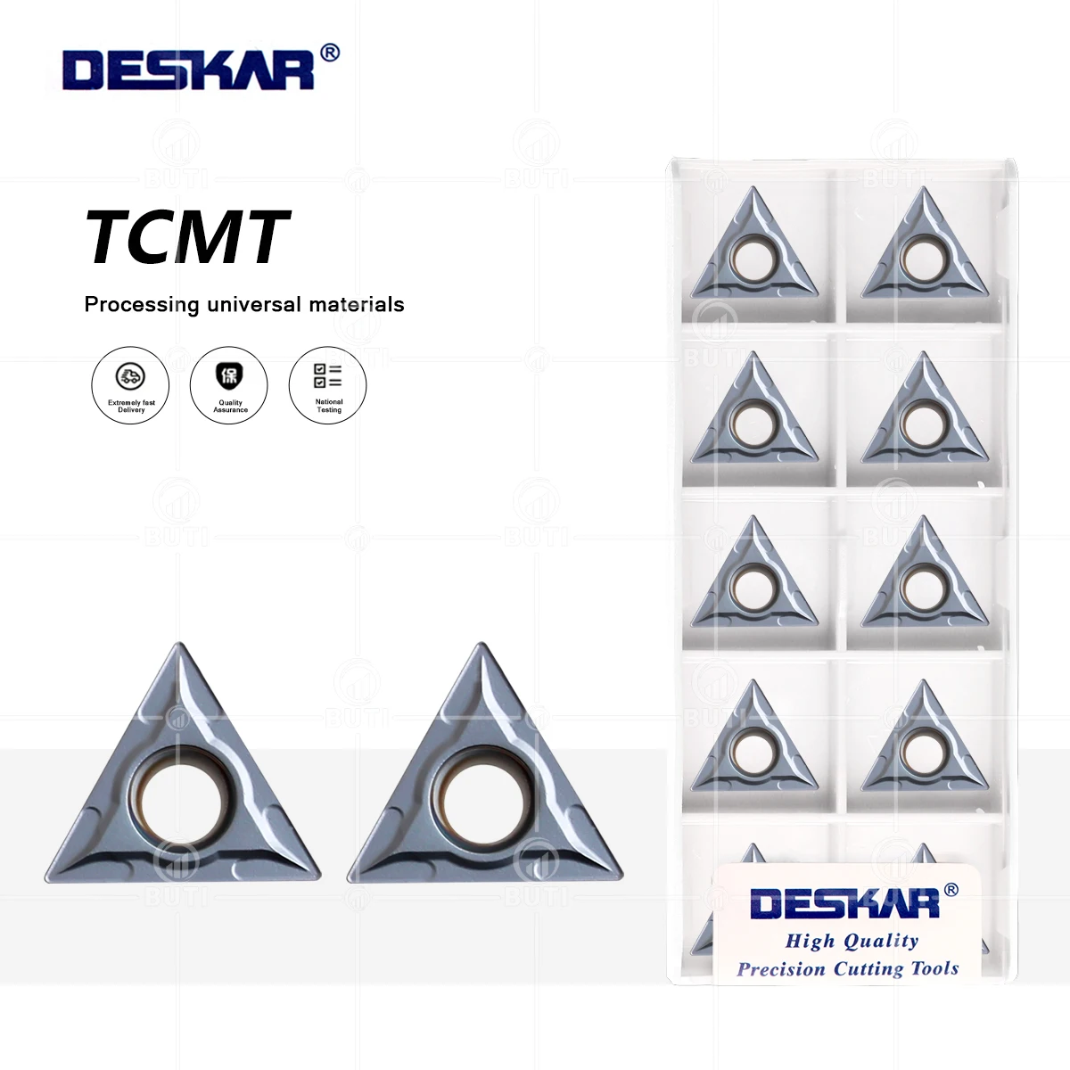

DESKAR TCMT16T304 TCMT16T308 LF6008 100% Original CNC Lathe Turning Blade Carbide Inserts Lathe Cutter TCMT16 Cutting Tool Parts