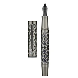 Hongdian D1 Piston Fountain Pen, EF, F Nib, Resin and Skeleton Hollow Writing Gift Pen