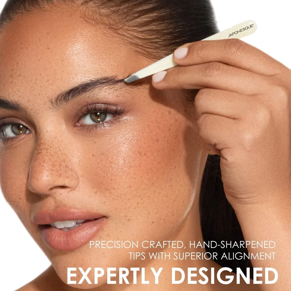 الدقة مائل وأشار الملقط الفولاذ المقاوم للصدأ إزالة الشعر الحاجب تشكيل أداة الطبيعية لامع دائم الجمال أداة