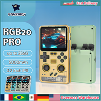 POWKIDDY RGB20 PRO Handheld Game Console Video Game Console 3.2 Inch IPS Screen Retro Handheld Game Consoles Children's Gifts