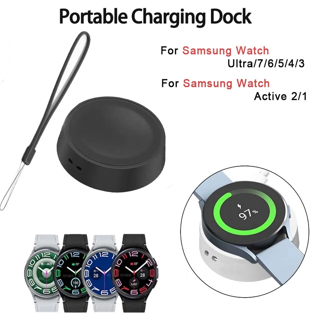 Magnetic USB-C Charger Compatible with Samsung Galaxy Watch| Charging Stand for Galaxy Watch Ultra 8 7 6 5 4 3 FE Active.