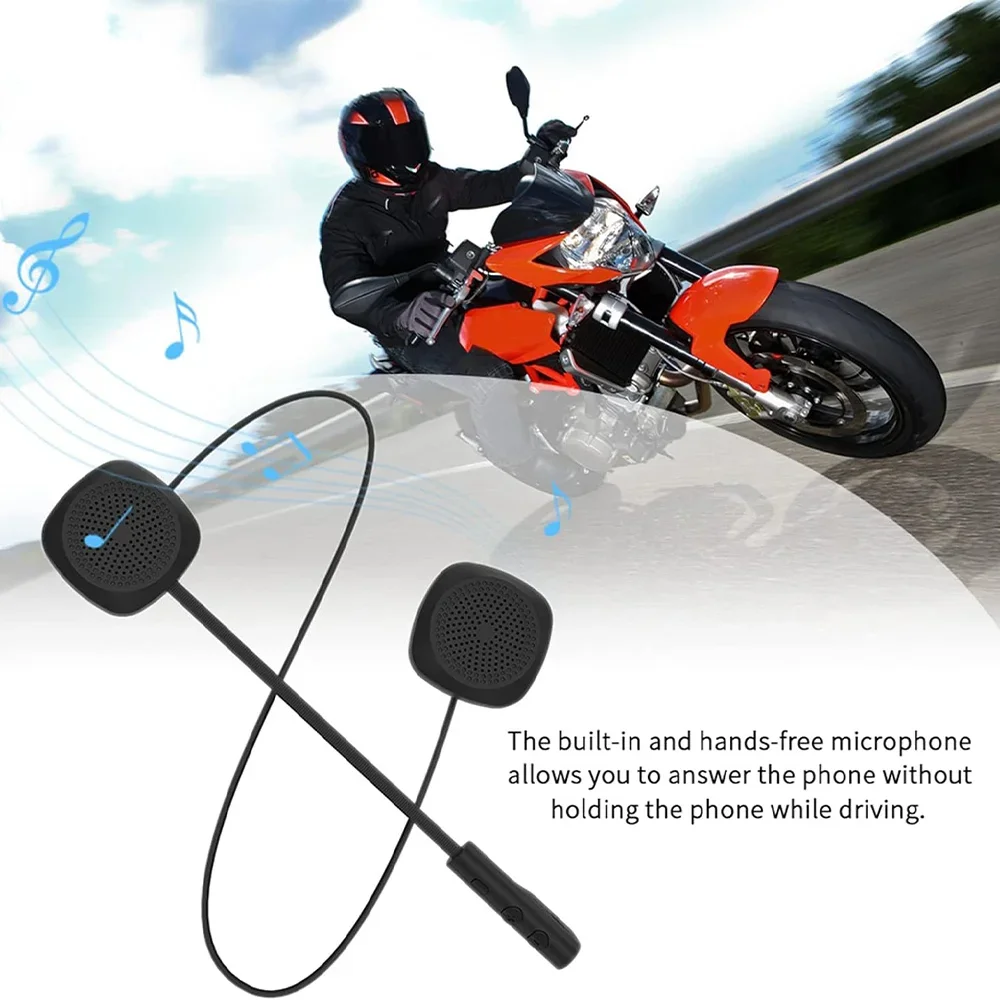 

Мотоциклетный шлем Bluetooth-гарнитура с автоматическим ответанием и шумоподавлением, перезаряжаемые беспроводные спортивные наушники для мотоцикла