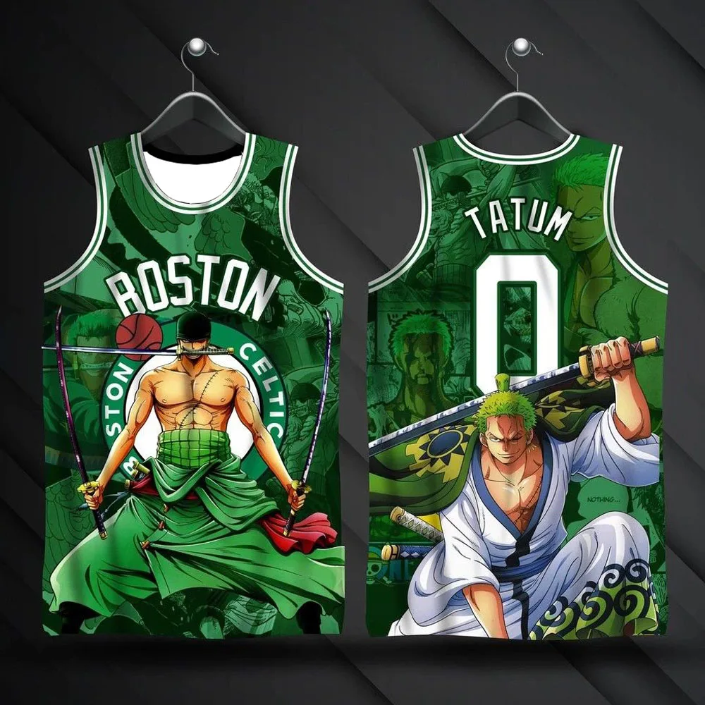 The Latest Adult Round Neck Top Training Suit 3d Cartoon Printed Basketball Style Sleeveless T-Shirt Suitable For Outdoor Sports