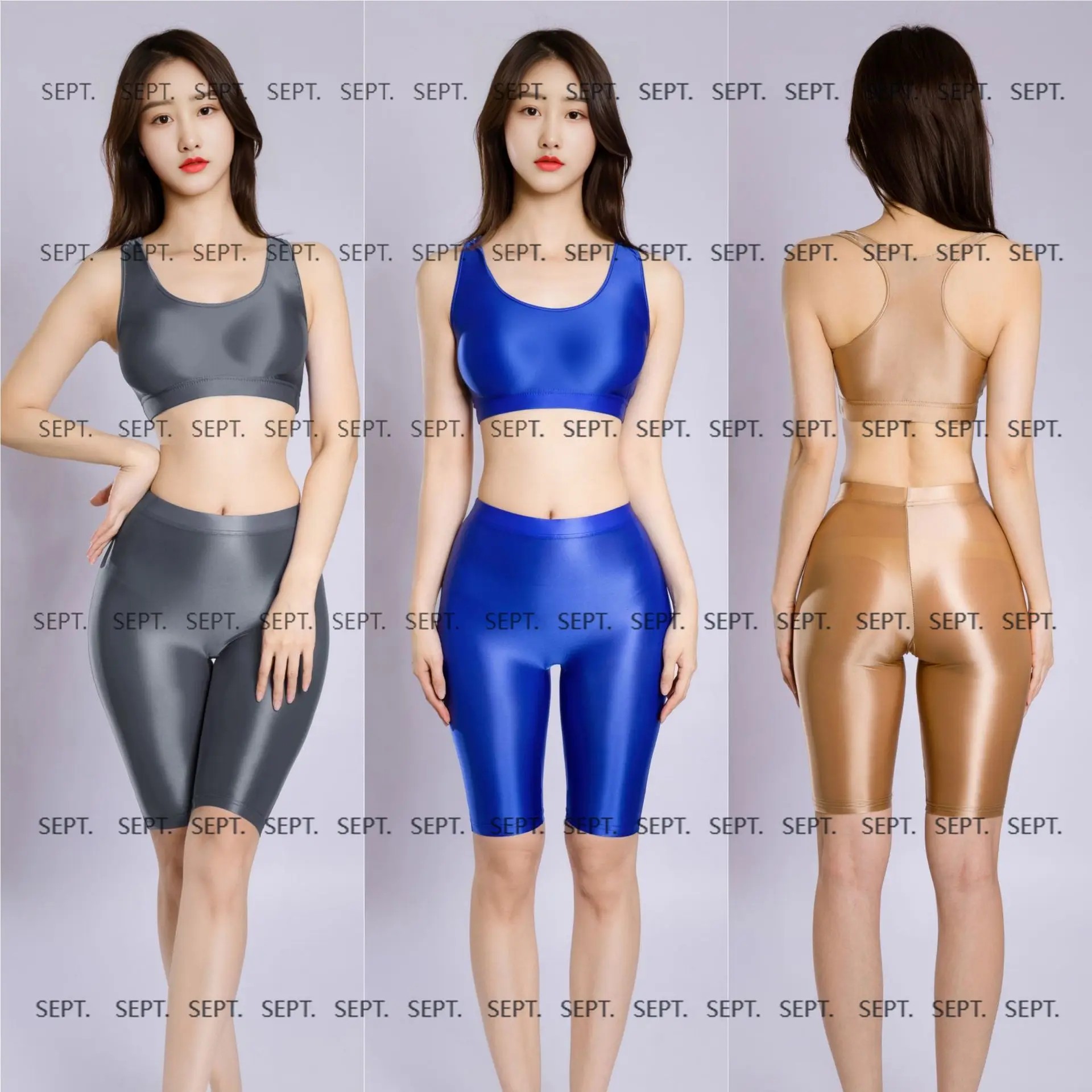 

2025 новые европейские и американские блестящие шорты интернет-знаменитостей, сексуальные штаны для йоги с промежностью, высокоэластичные тонкие прозрачные блестящие сексуальные s