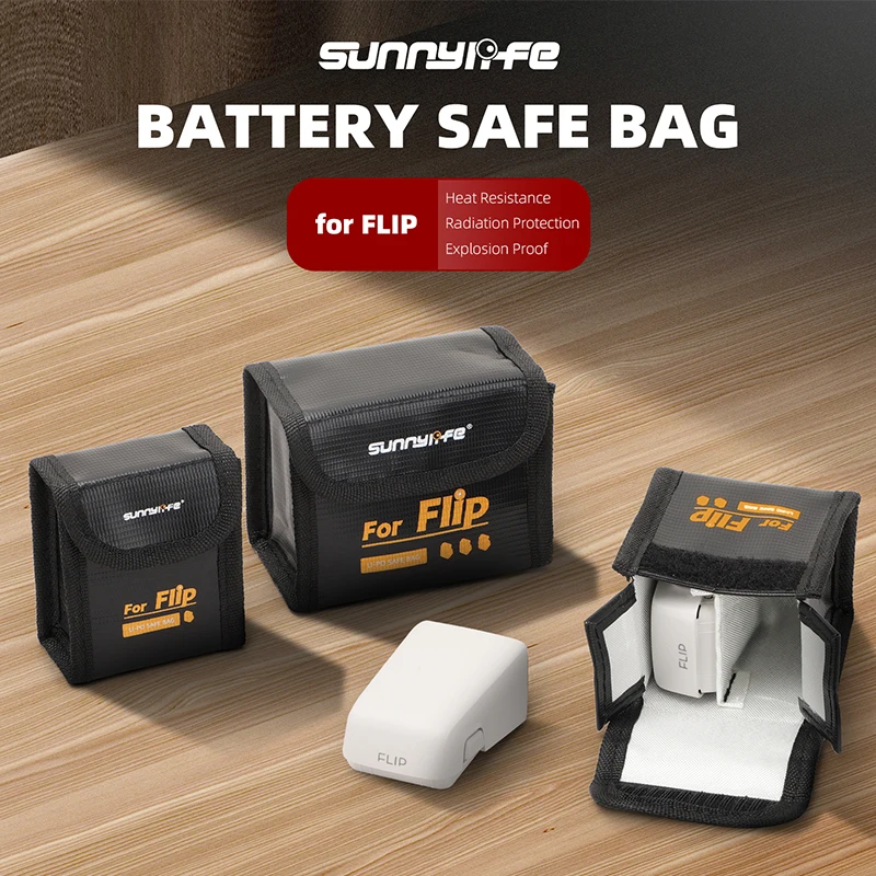 Bolsa segura de batería para DJI Filp, funda portátil ignífuga a prueba de explosiones para DJI Filp Drone, accesorios para bolsa de batería