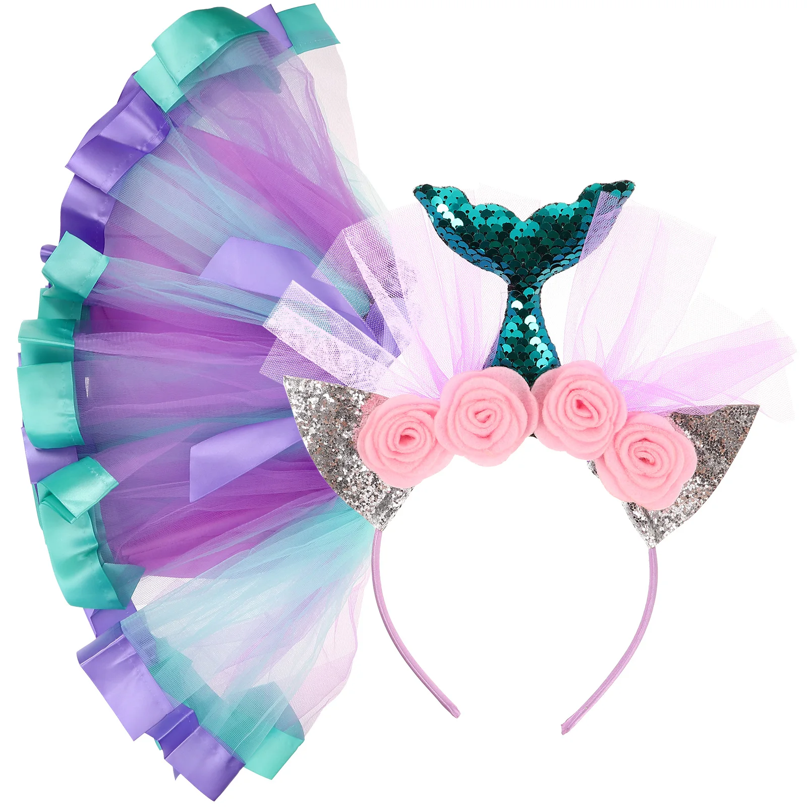 

Colorful Tutu Set Girls Mesh Skirt Child Costume Party Dress Kids Performance Costumes Birthday Showing Tutu Skirt Gifts