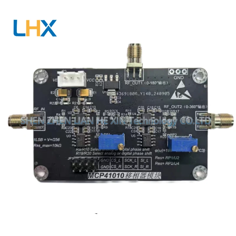 MCP41010 CNC phase shifter module 0-360 degrees optional potentiometer phase shift