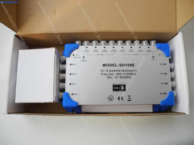 10 in 8 Out Satellite Multi-Channel Switch More in And Out Switch Sh108e