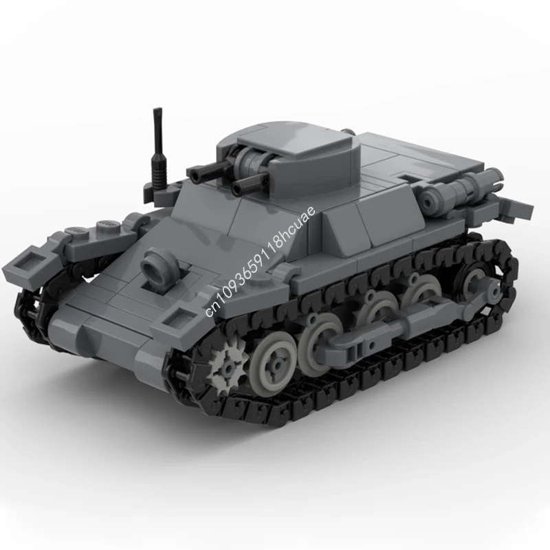 

227pcs MOC Panzer 1 Light Tank WW2 1:45 City Building Blocks to Develop Patience and Concentration STEM Christmas toy Gift