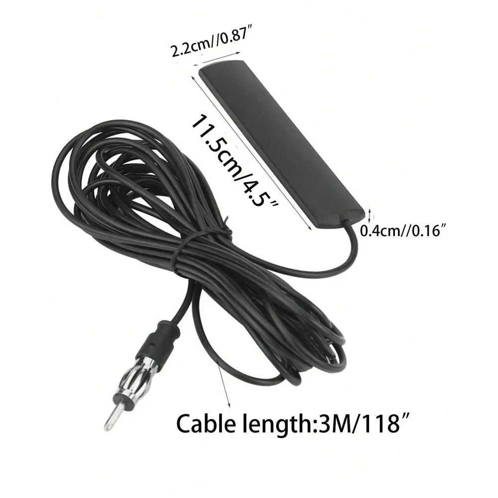QXNY HD Car Radio FM Antenna Universal Auto 3M Length Signal Amp Amplifier Marine Car Vehicle Boat RV Signal Enhance Device 1PC