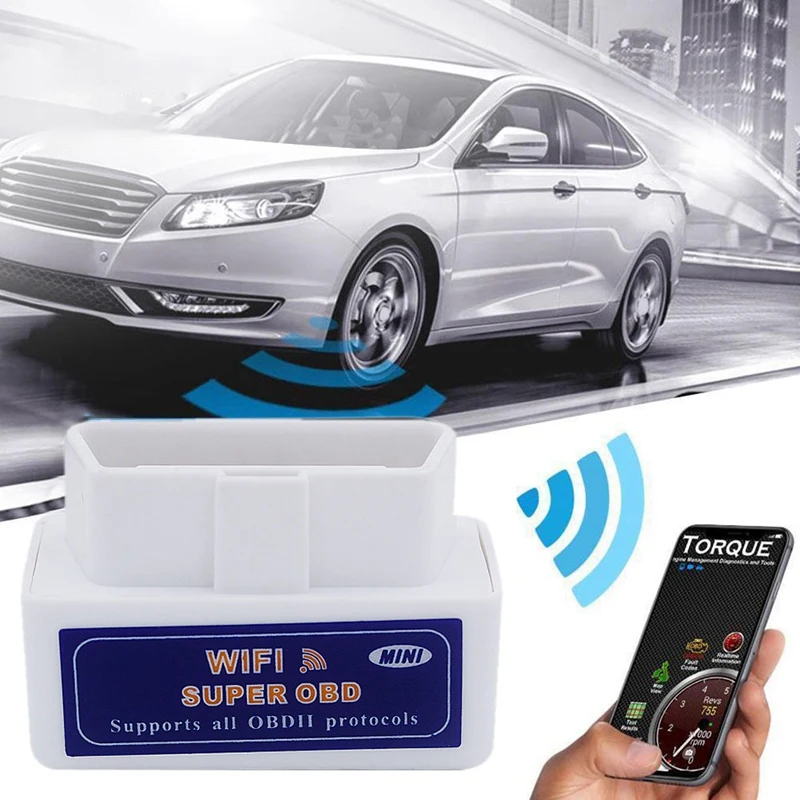 

OBD2 автомобильный диагностический сканер OBD2 сканер ELM327 V1.5 WIFI сканер Автомобильный сканер для автомобиля OBDII диагностический инструмент считыватель кодов