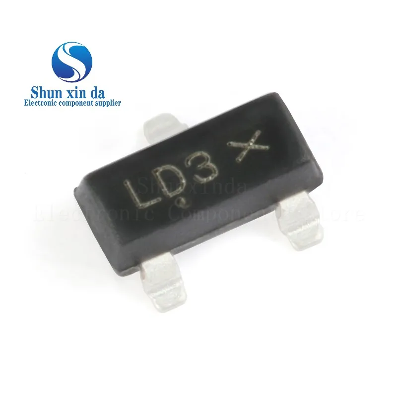 10pcs BAT54SLT1G LD3 SOT-23 30V/200mA 1 Pair Series SMD Schottky Diode Original Brand New Authentic