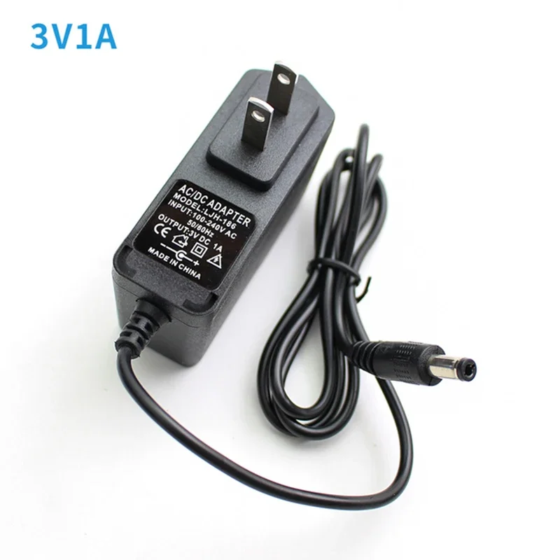 Universal Charge 3V 1A Power Adapter Supply Converter AC 220V 110V TO DC 3 Volt 1A EU US Wall Mount Switching Power Supply