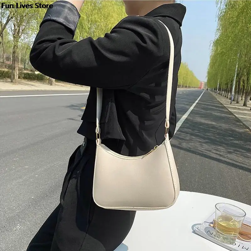 

Simple Color Tote Bag Fashion Handbags Women New Leather Bags 2023 Shoulder Purse Ladies Luxury Evening Party Clutches Vintage