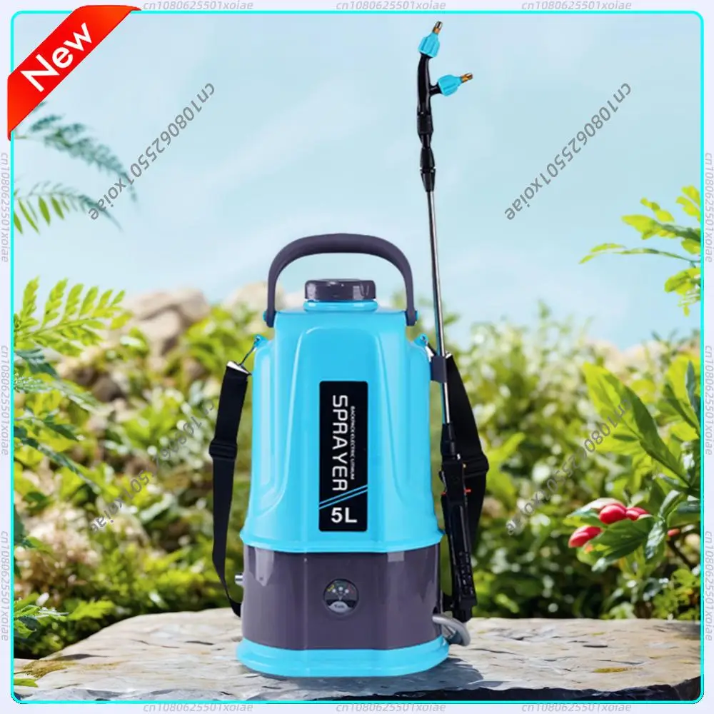 

Электрический опрыскиватель 12В, 5 л, ранцевый, автоматический распылитель для растений со съемным литиевым аккумулятором, высокое давление, для садоводства и сельского хозяйства