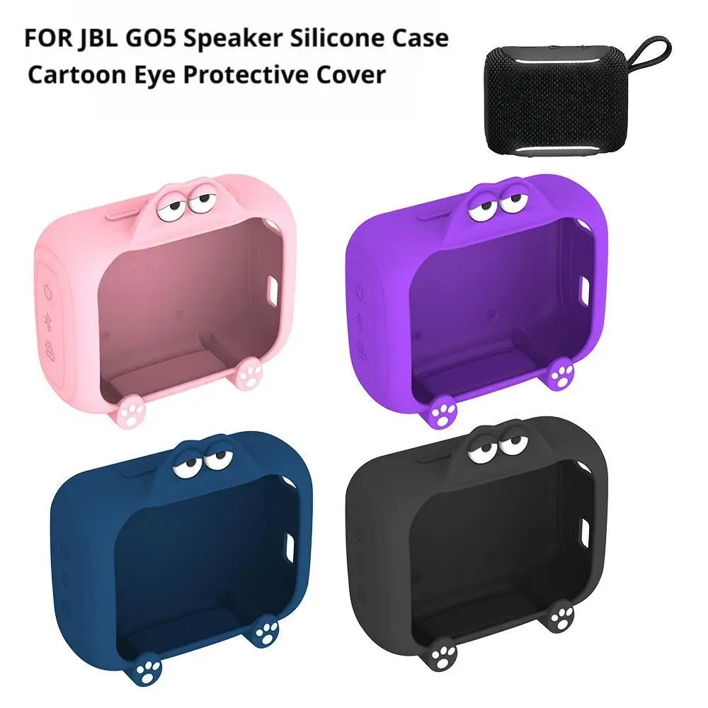 Cute Cartoon Silicone Case For JBL GO 5 Portable Bluetooth Speaker Protective Cover  Anti-scratch Washable Skin Speaker Sleeve