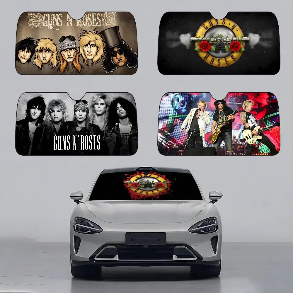 

G-Guns N' Roses Car SunShade Car Windshield Universal Sun Shield Folding Visor Covers