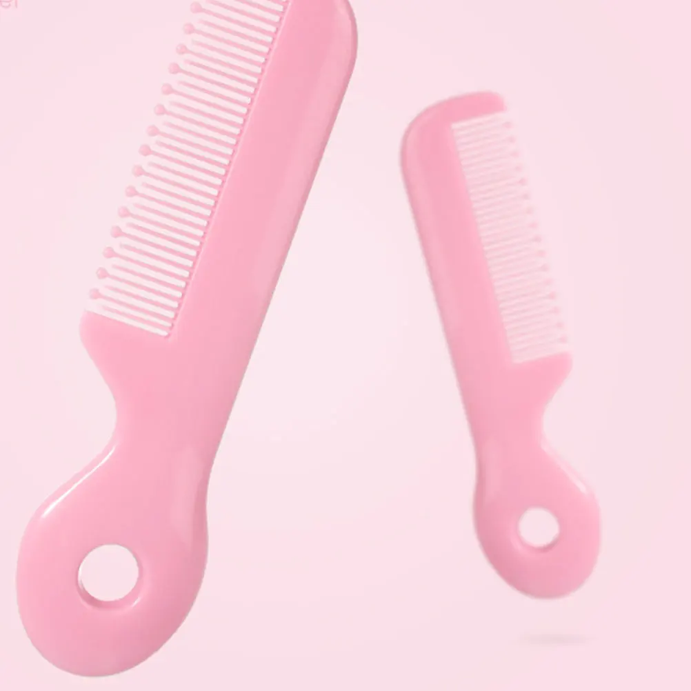 

4pcs Baby Safety Hair Comb Round Head Scalp Massage For Newborn Infant Travel Size Green Blue Pink Yellow Smooth Grip Comfort